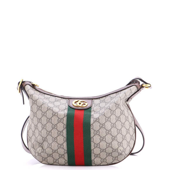 Gucci Handbags - Gucci Small Ophidia Half Moon Hobo GG Coated Canvas